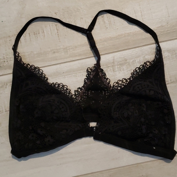 BLACK LACE BRA RACERBACK - Picture 6 of 9